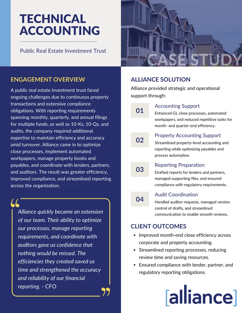 Public Real Estate Investment Trust Case Study