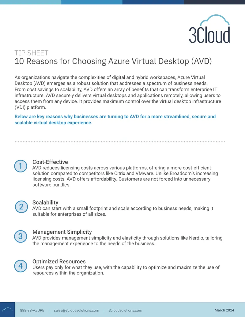 Reasons for Choosing Azure Virtual Desktop