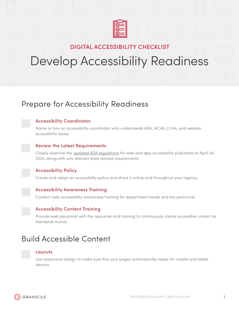 Digital Accessibility Implementation Guide