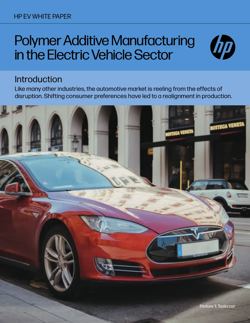 Polymer Additive Manufacturing in Electric Vehicles