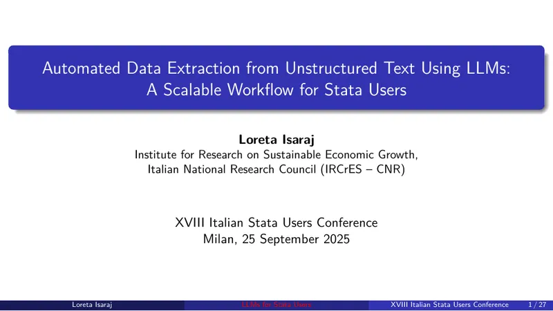 Automated Data Extraction from Unstructured Text Using LLMs