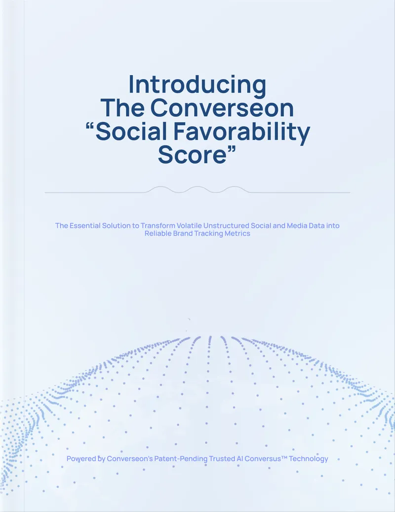 Converseon Social Favorability Score Overview