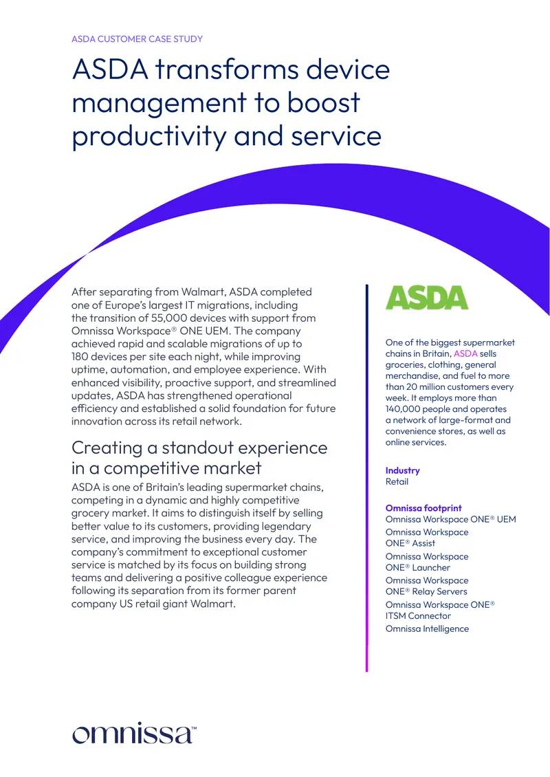 ASDA Device Management Transformation Case Study