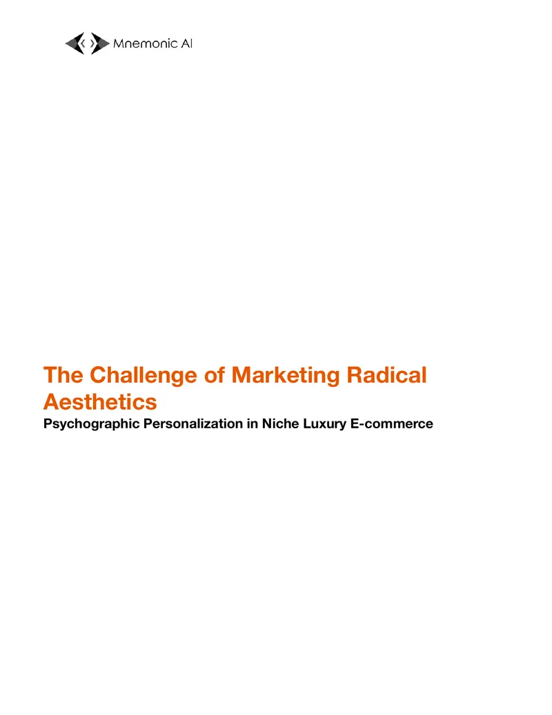 Psychographic Personalization in Luxury E-commerce