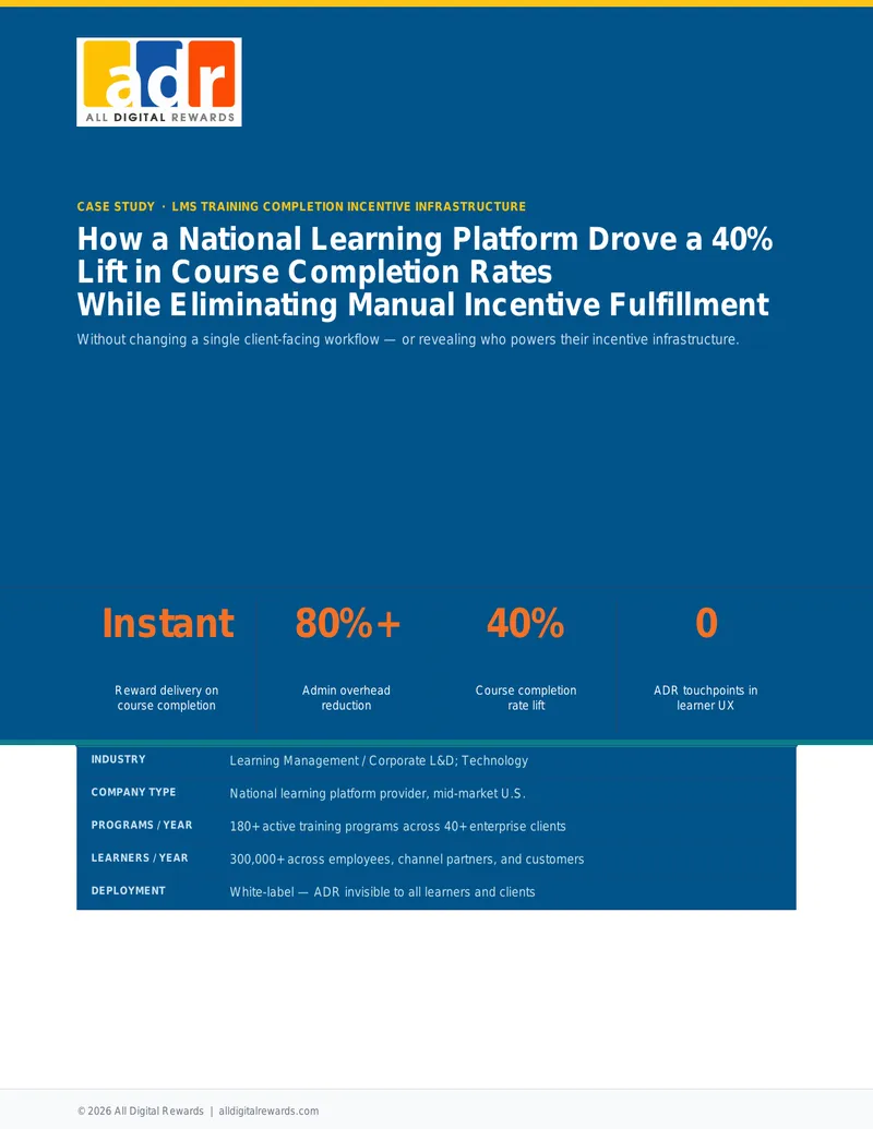 LMS Training Completion Incentive Infrastructure Case Study