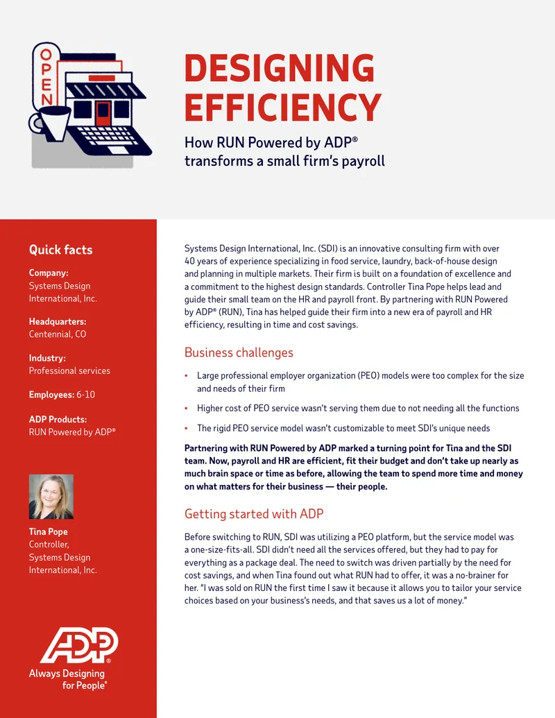 RUN Powered by ADP Payroll Efficiency Case Study