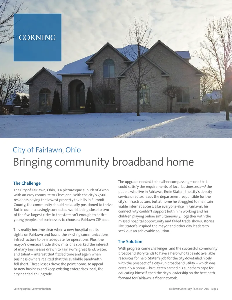 Fairlawn Community Broadband Implementation Case Study