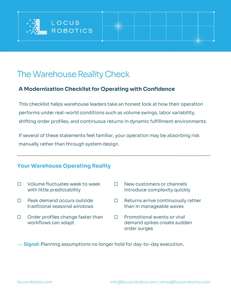 Warehouse Modernization Checklist for Operational Confidence