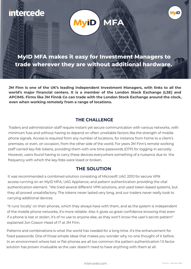 JM Finn Use Case for Secure Remote Access