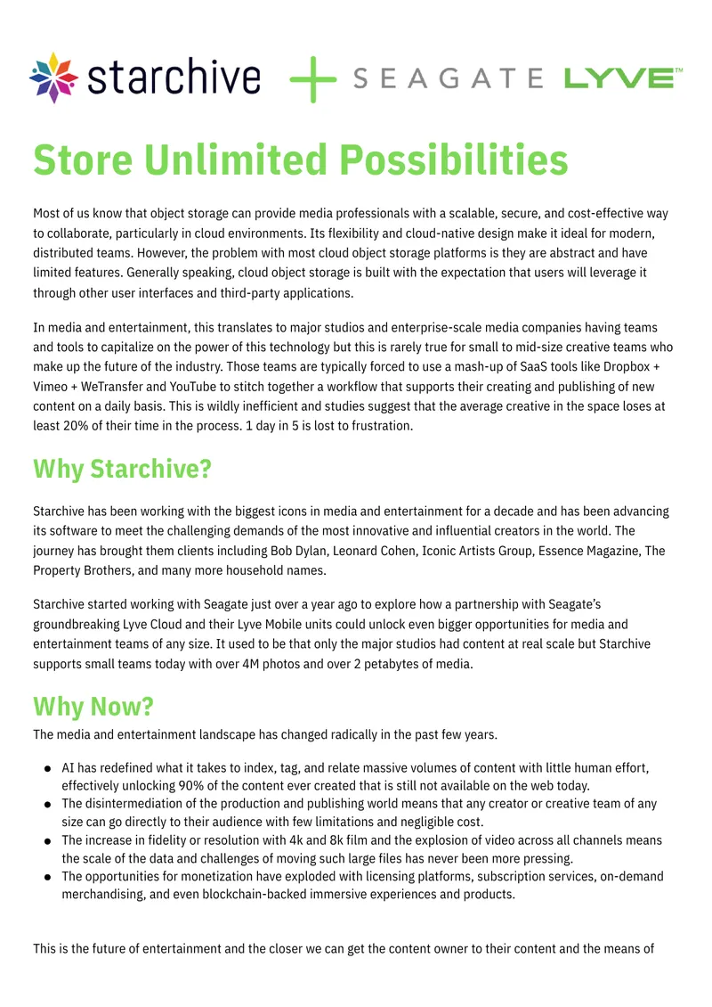 Starchive Media Asset Management Overview