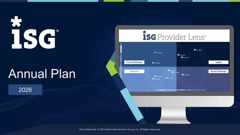 Research Calendar 2026 for ISG Provider Lens