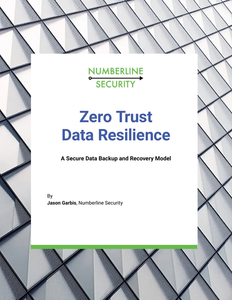 Zero Trust Data Resilience Model for Enterprises