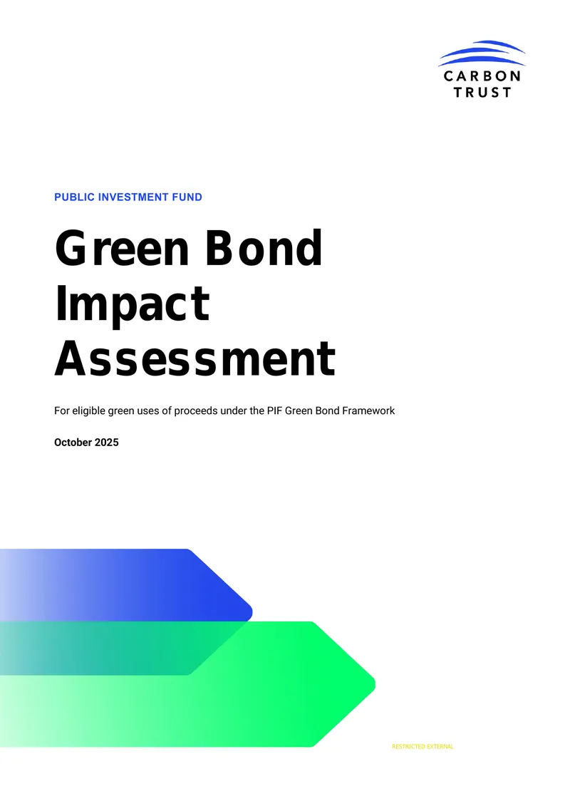PIF Green Bond Impact Assessment Framework