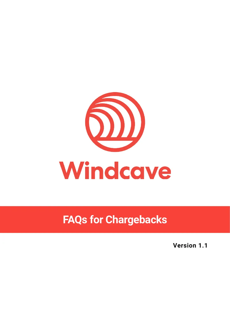 FAQs for Chargebacks Version 1.1