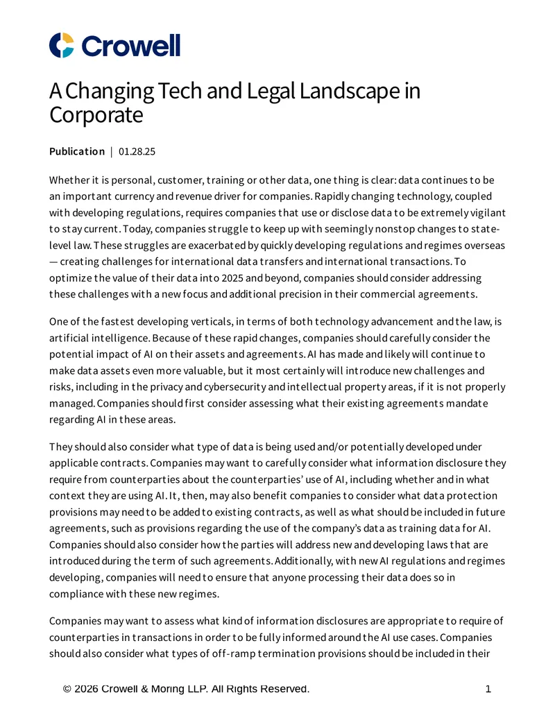 Navigating Data and AI Legal Challenges