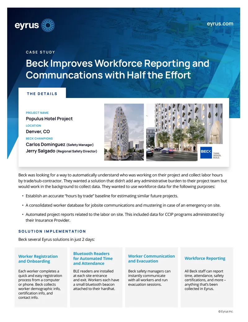 Beck Workforce Reporting and Communications Case Study