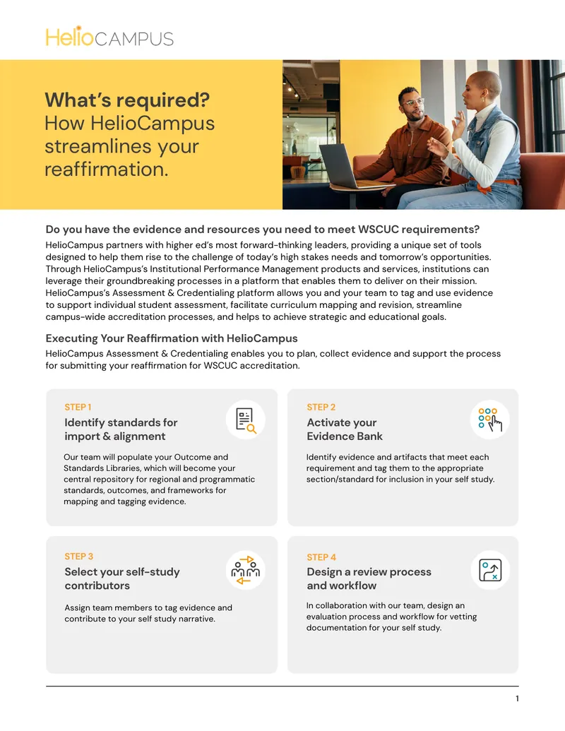 HelioCampus Assessment and Credentialing Guide