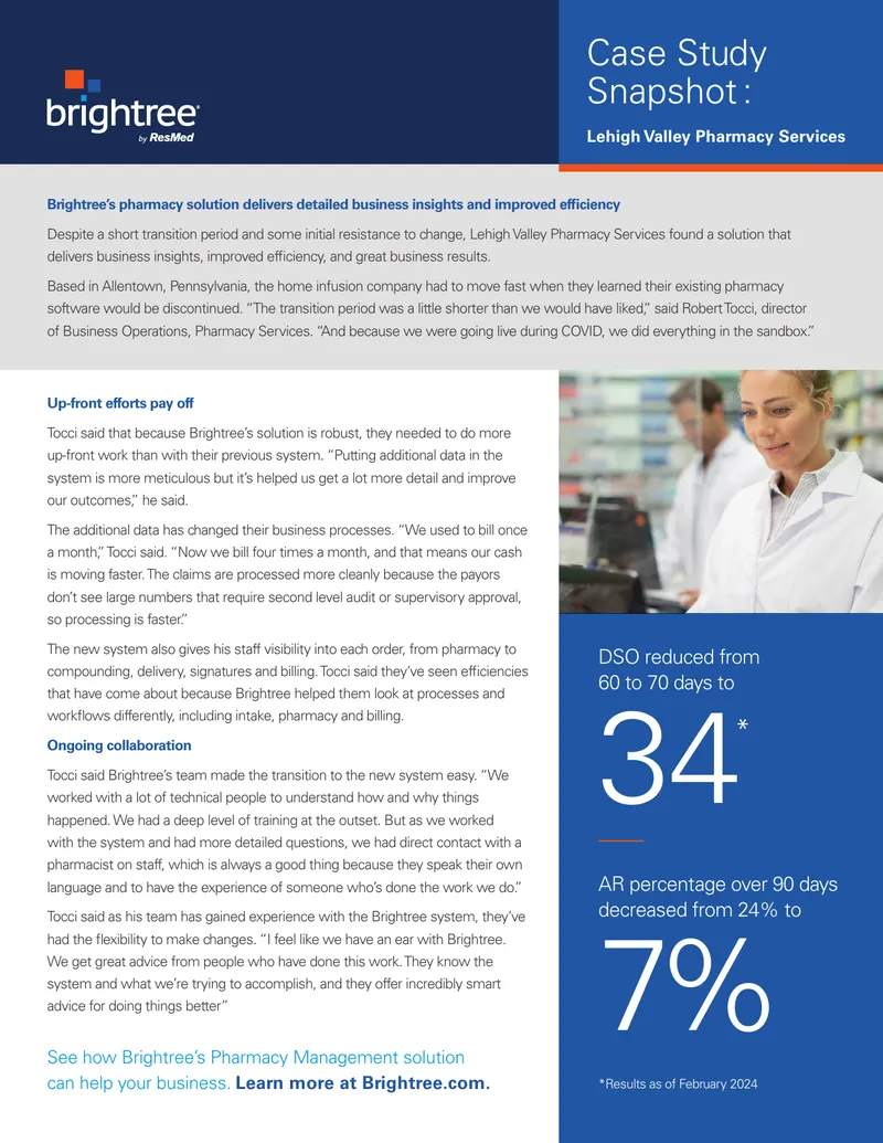 Lehigh Valley Pharmacy Services Case Study