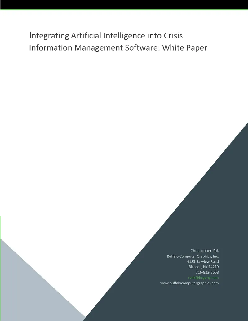 Integrating Artificial Intelligence into Crisis Information Management Software