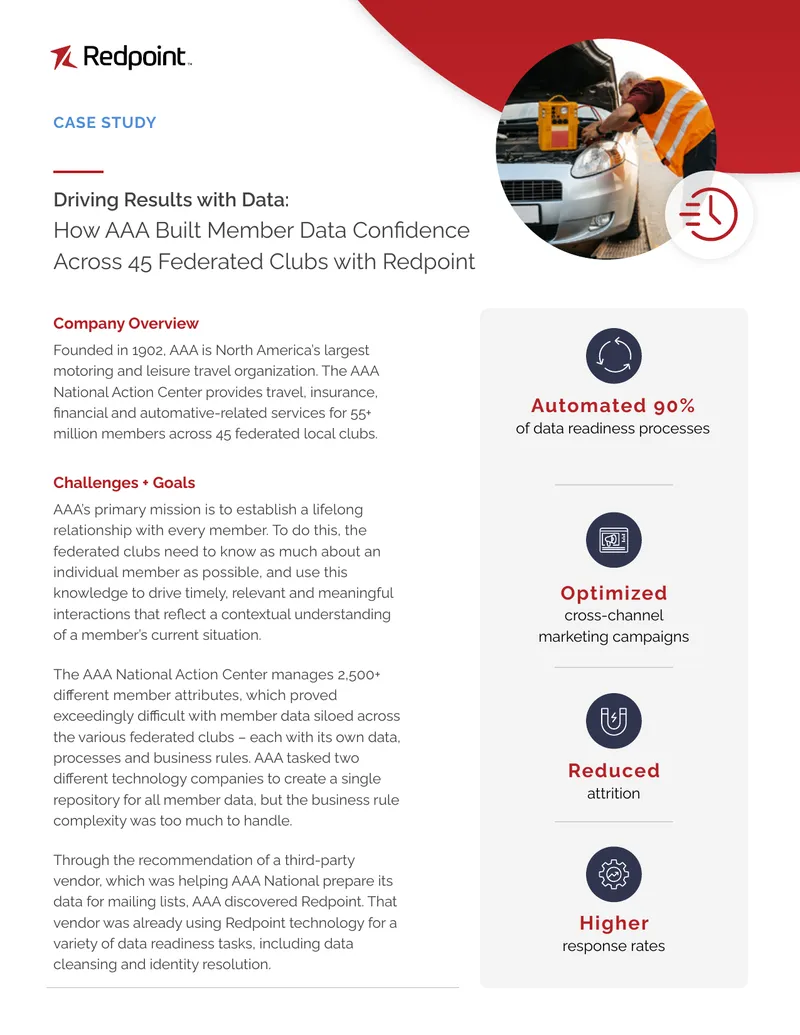 AAA Member Data Confidence Case Study