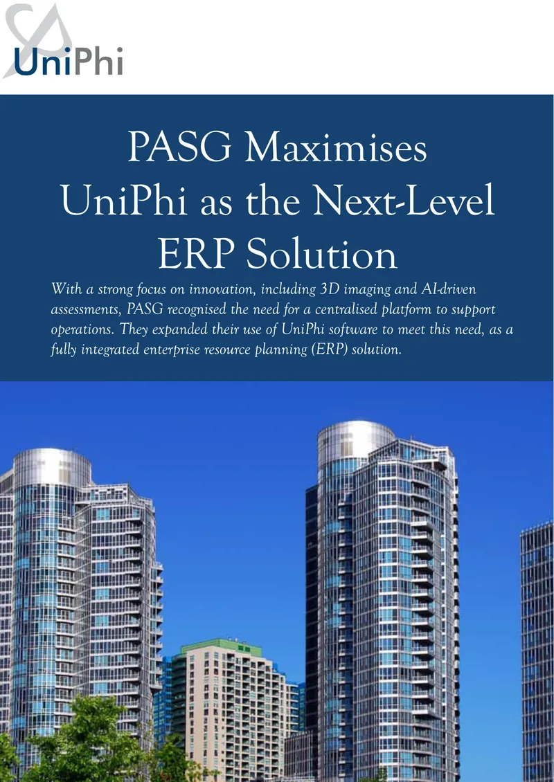 PASG Integration of UniPhi ERP Solution