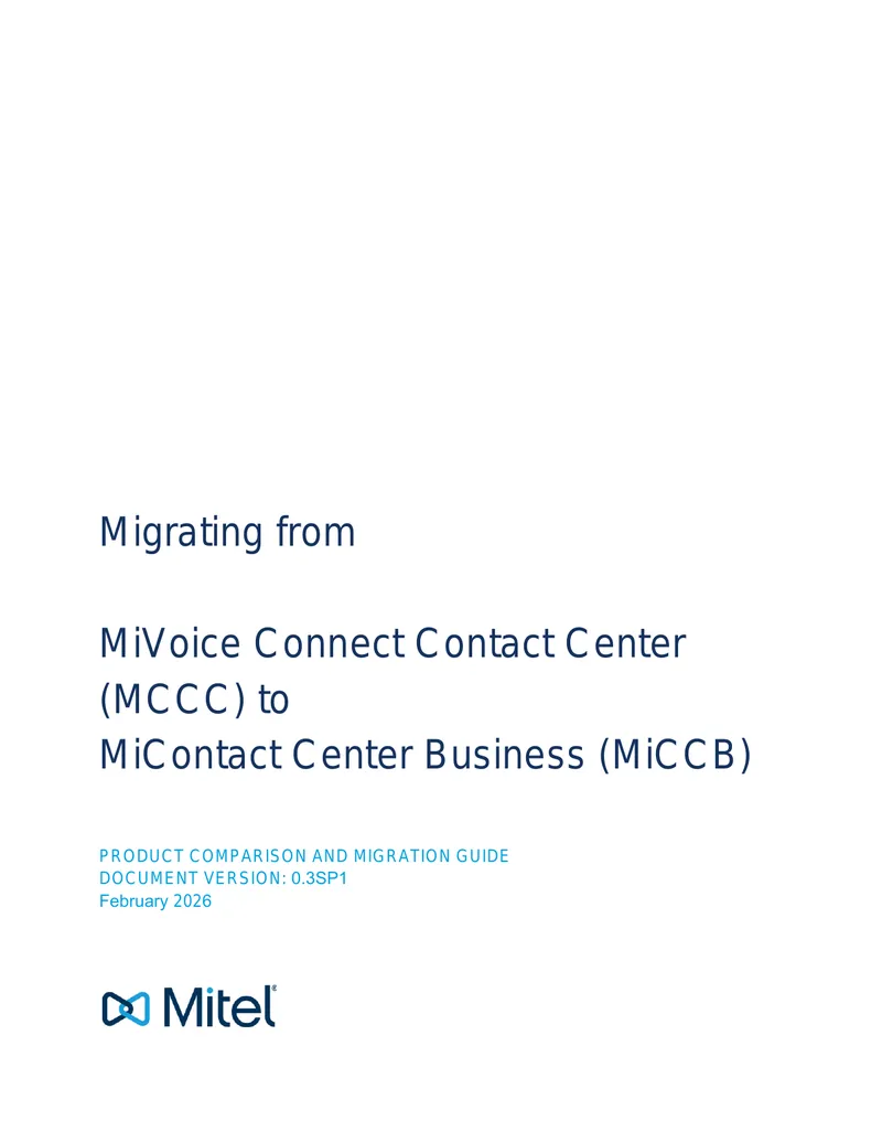 Migrating from MiVoice Connect to MiContact Center Business