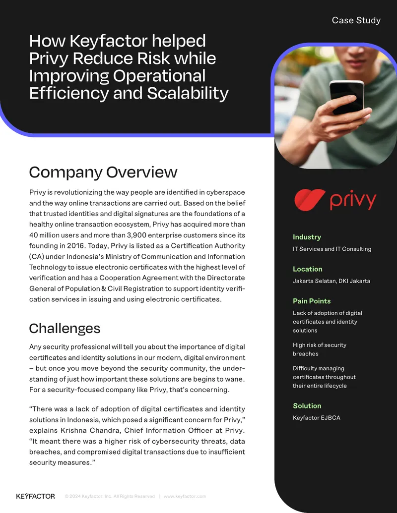 Privy Case Study on Digital Certificate Adoption