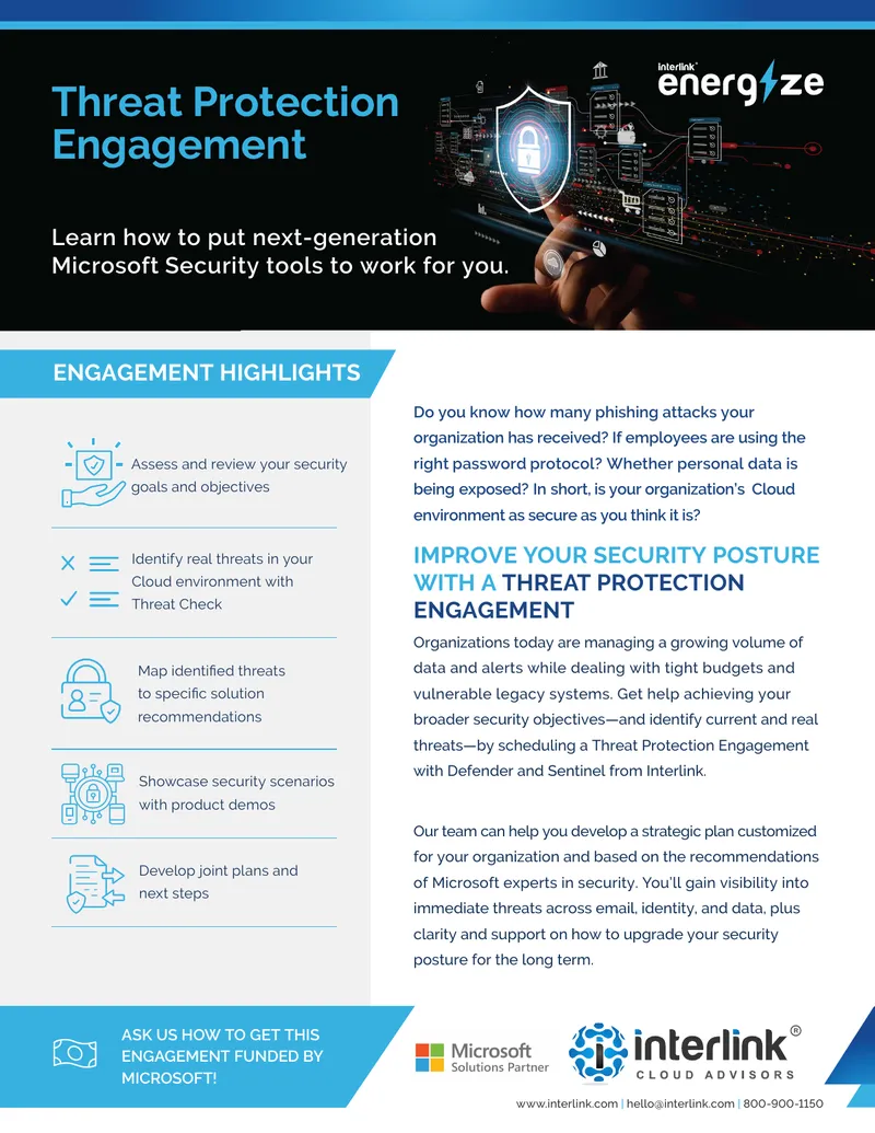 Threat Protection Engagement Overview