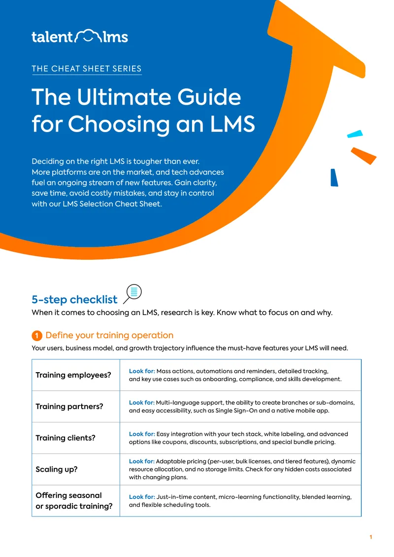 Guide for Choosing a Learning Management System