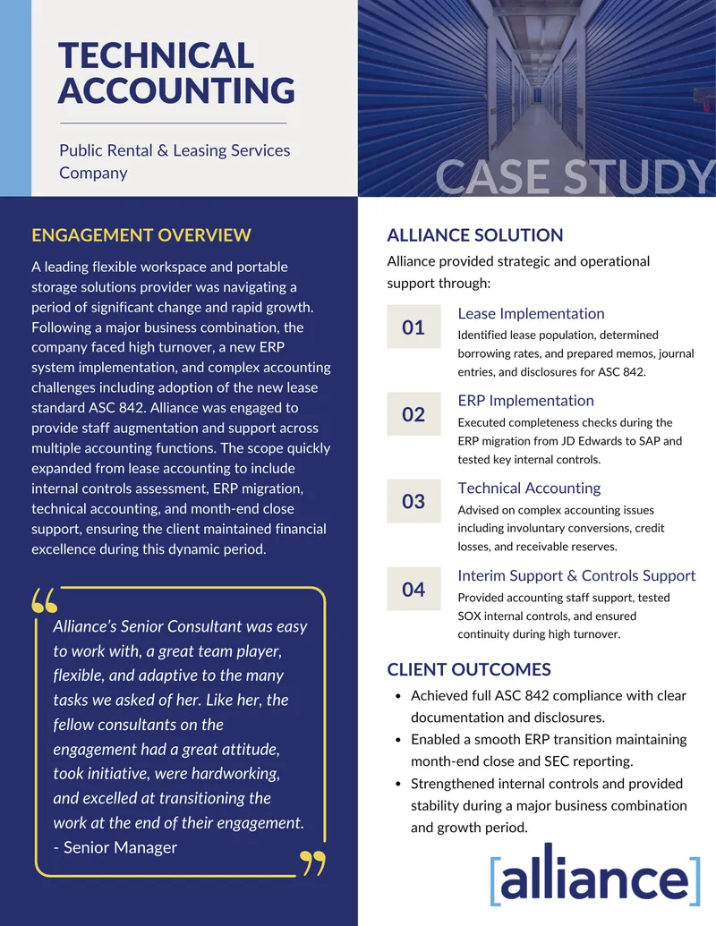 Public Rental and Leasing Services Case Study