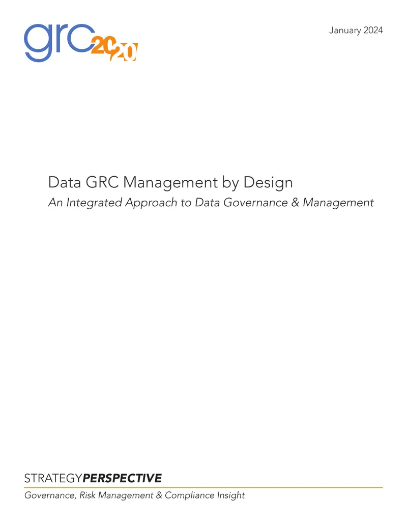 Data Governance and Risk Management Framework