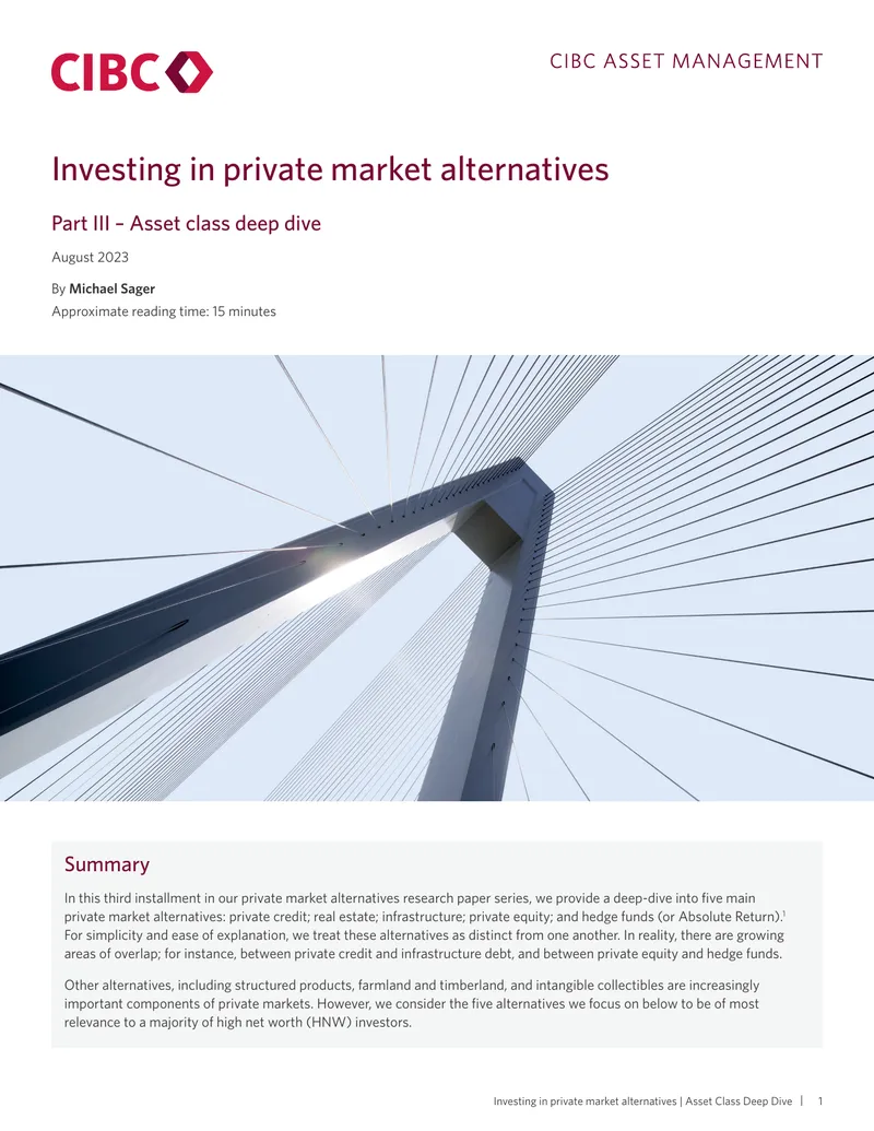 Deep Dive into Private Market Alternatives
