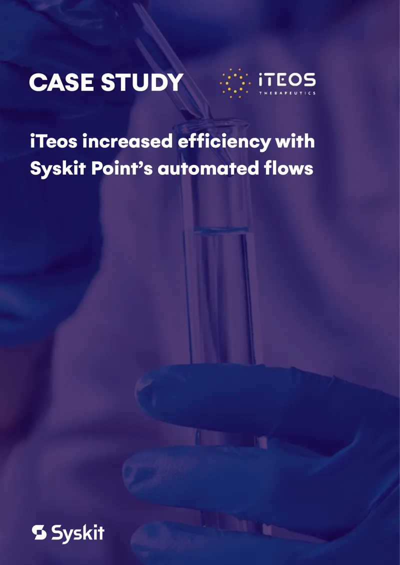 iTeos Therapeutics Case Study on Syskit Point Implementation