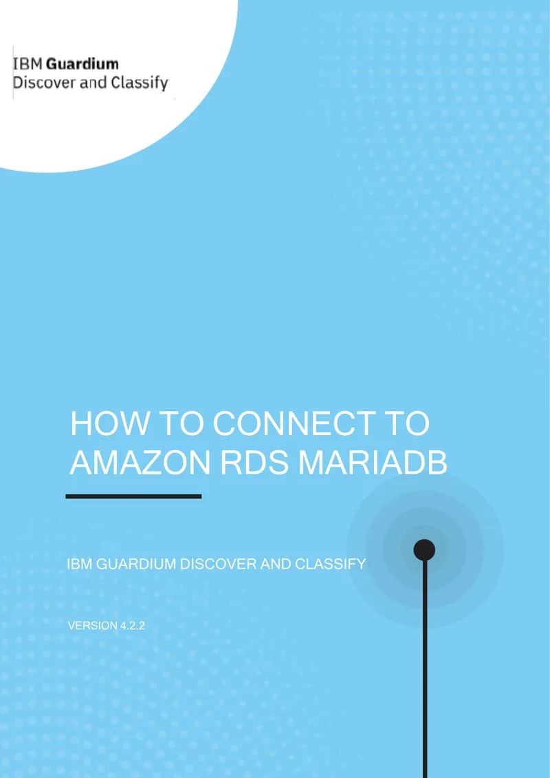 Guide to Connecting Amazon RDS MariaDB
