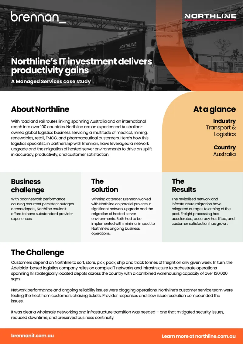 Northline Infrastructure and Network Upgrade Case Study