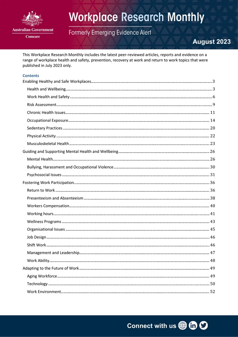 Workplace Research Monthly August 2023