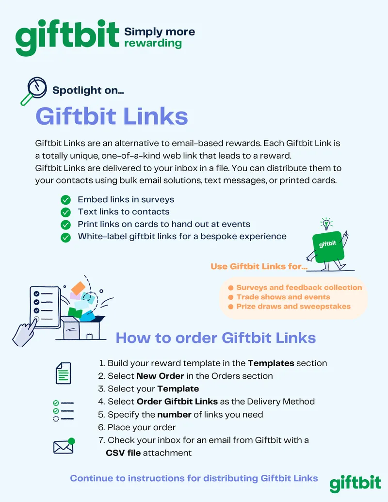 Guide to Using Giftbit Links for Rewards