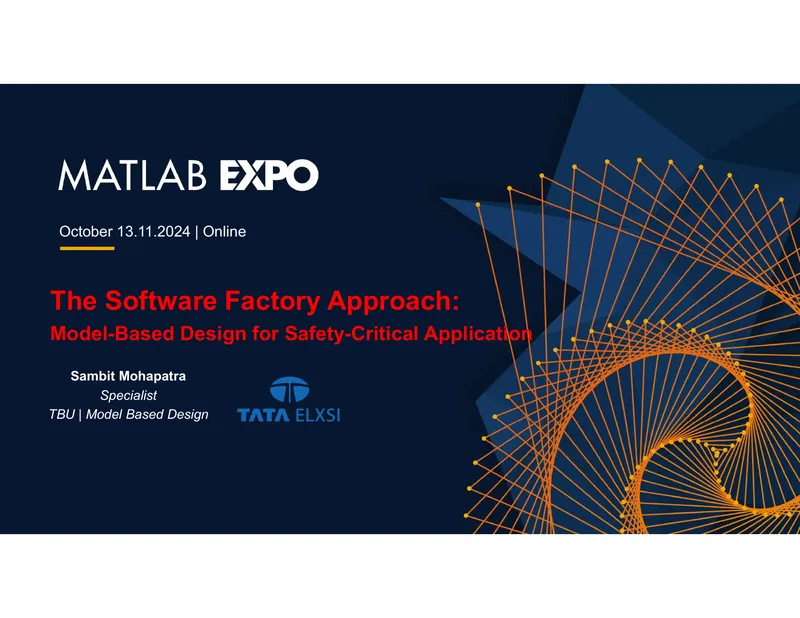 Software Factory Approach for Model-Based Design