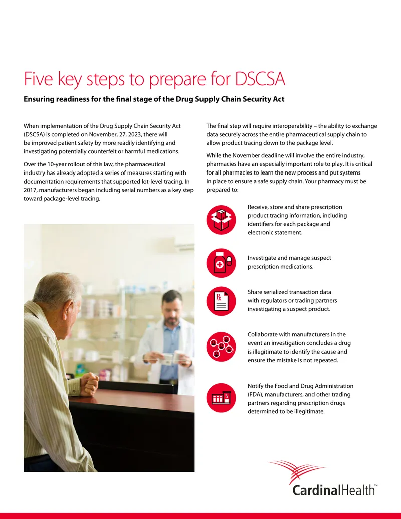 Five Key Steps to Prepare for DSCSA Compliance