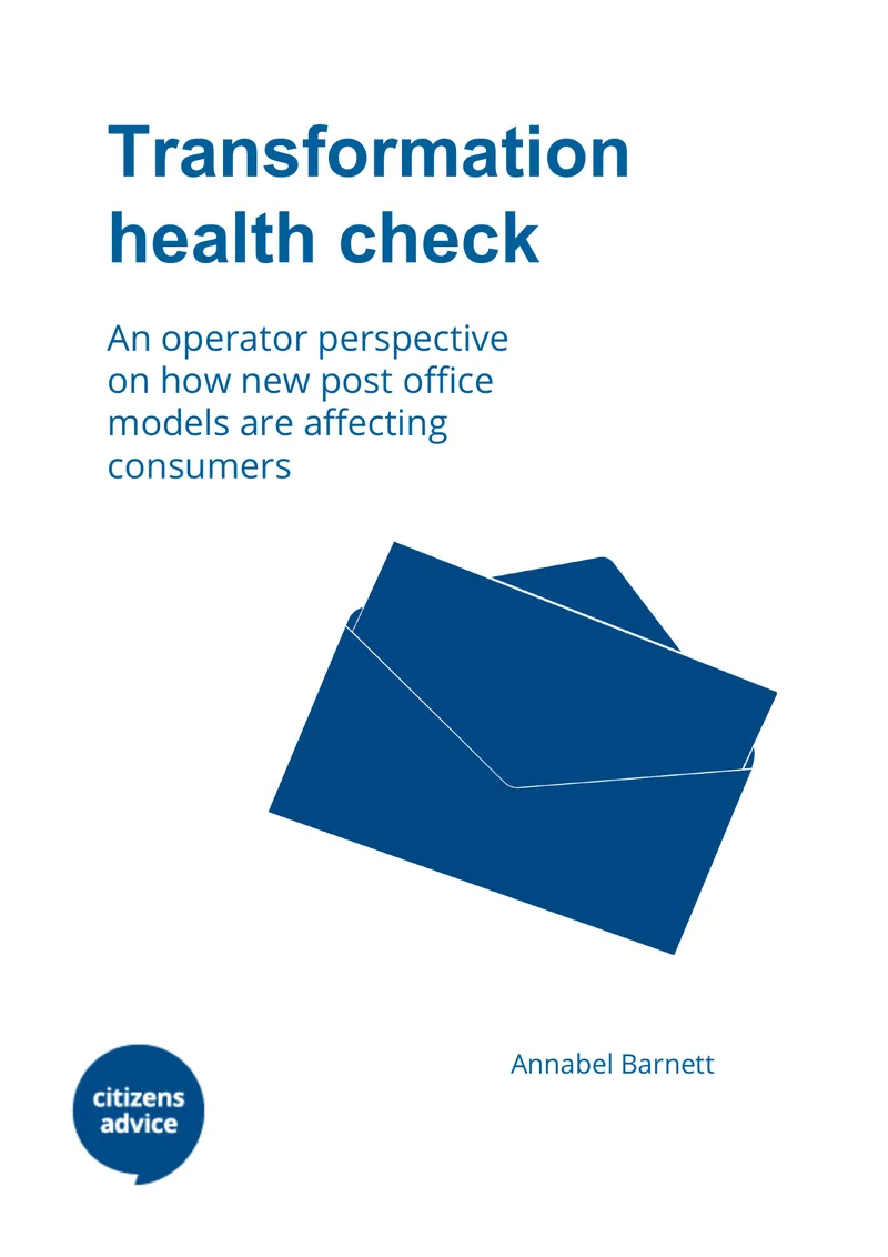 Impact of Post Office Network Transformation on Consumers