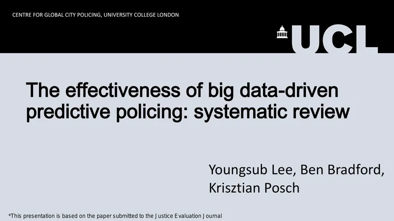 Effectiveness of Big Data-Driven Predictive Policing preview page 1