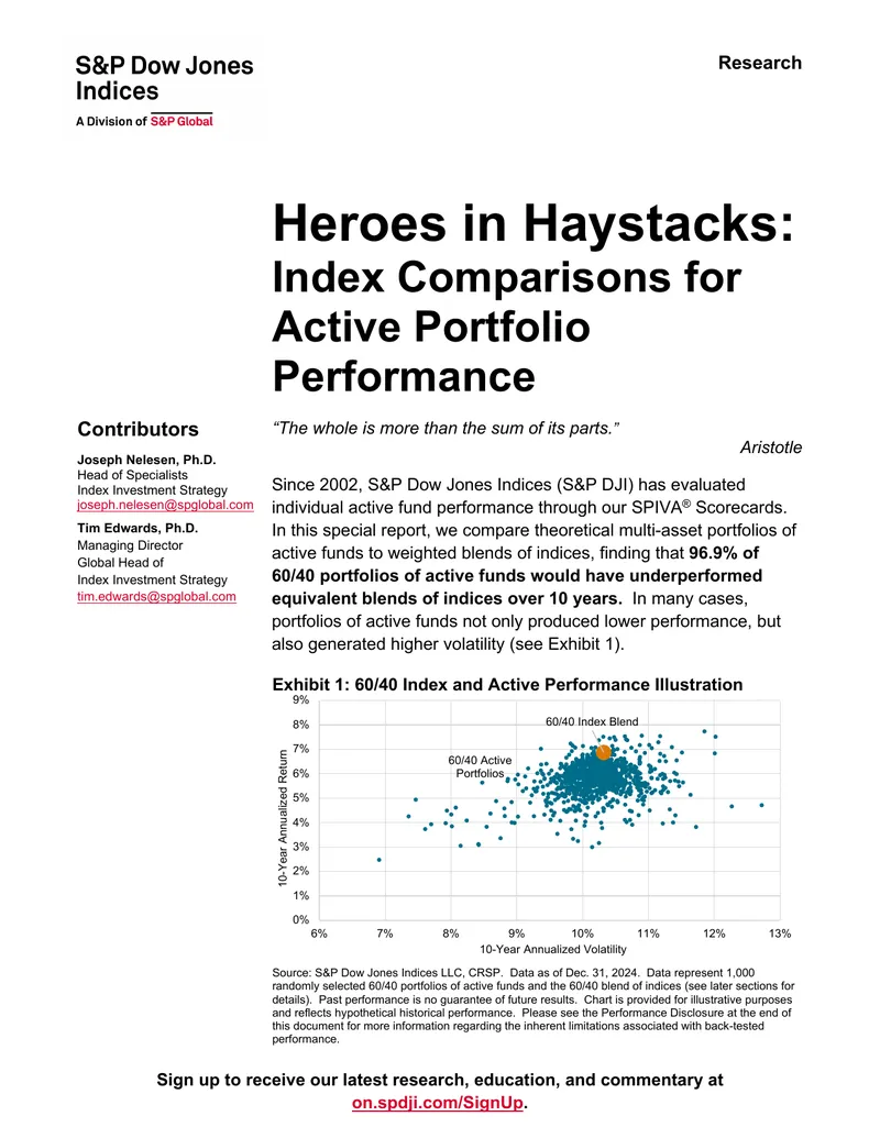 Index Comparisons for Active Portfolio Performance