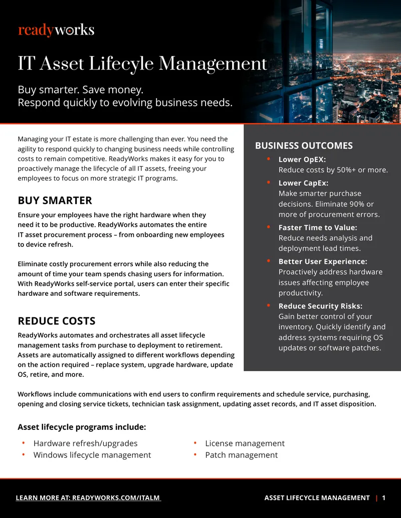 IT Asset Lifecycle Management Process Overview
