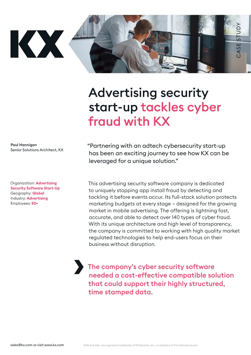 Advertising Security Software Start-Up Case Study