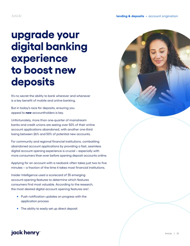 Digital Account Opening Experience Enhancement