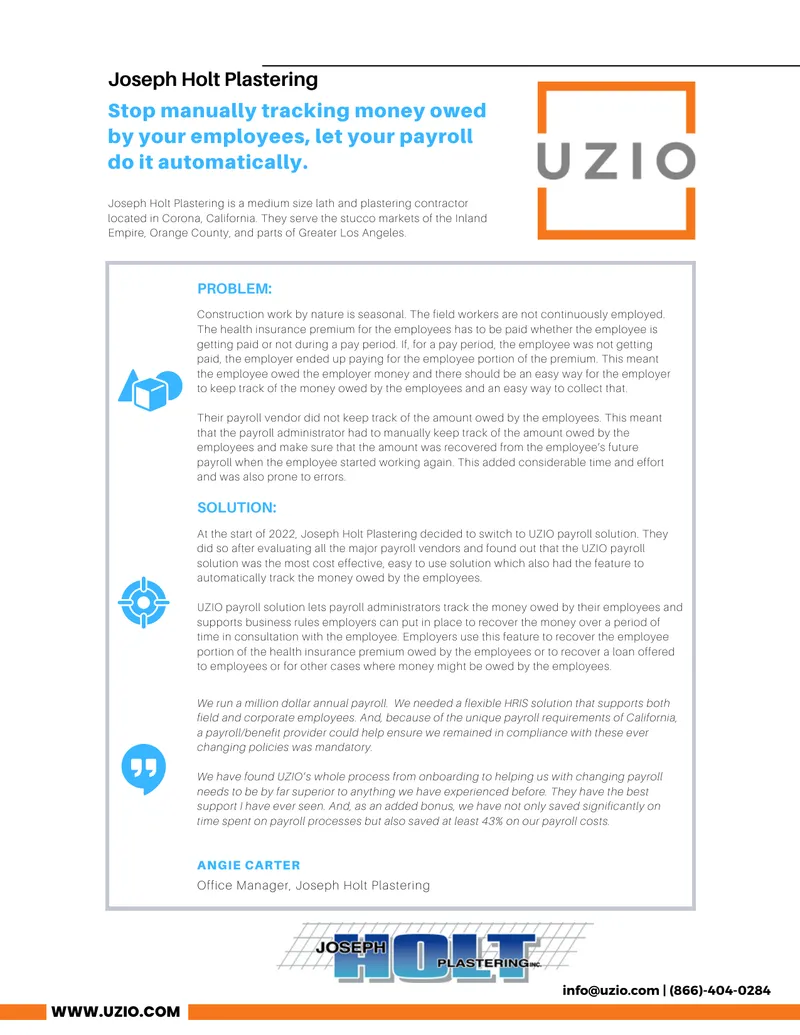 UZIO Payroll Solution Implementation Case Study