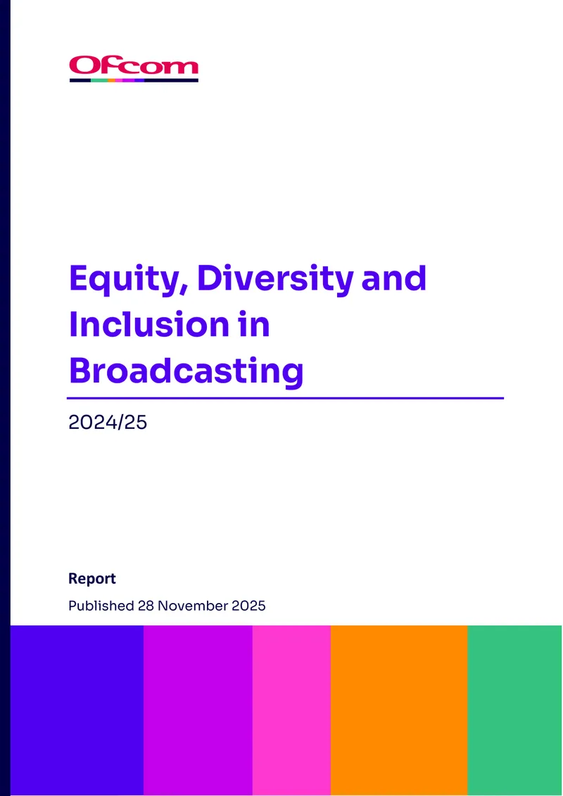 Equity, Diversity and Inclusion in Broadcasting 2024/25