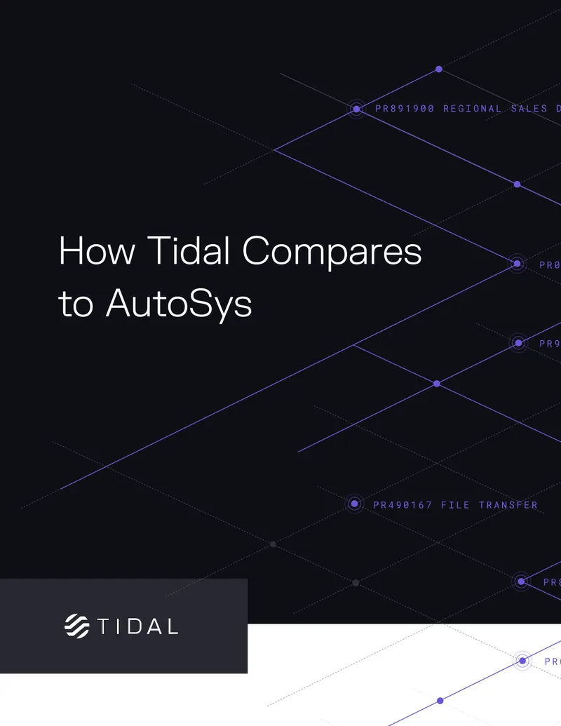 Comparison of Tidal and AutoSys Workload Automation