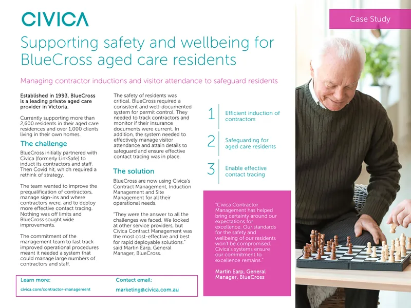 Contractor Management System for Aged Care