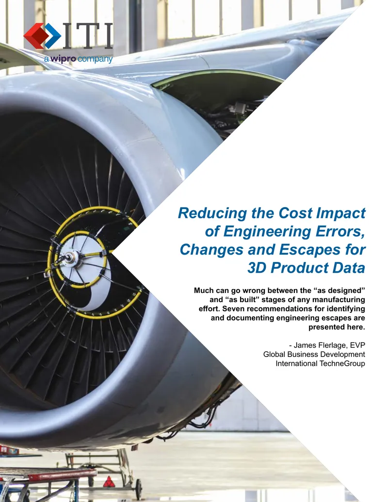 Reducing Cost Impact of Engineering Errors in 3D Product Data